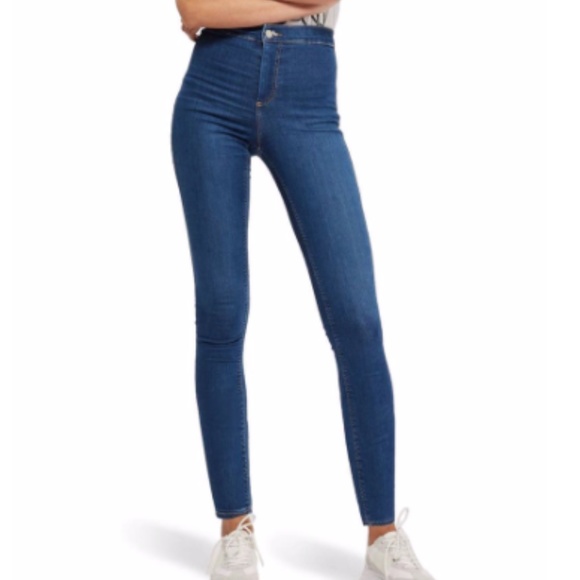 Topshop Denim - TOPSHOP Joni High Waist Skinny Jeans, Petite, Blue